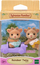 Set lodrash Sylvanian Families Reindeer Twins, figura binjakë dreri me slitë, shumëngjyrësh
