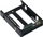 Adaptues QNAP QDA-A2AR për HDD/SSD, nga 3.5" në 2x 2.5", SATA 6 Gb/s, ngjyrë e zezë