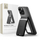 Магнетски паричник Tech-Protect MagWallet Stand, MagSafe, држач за картички 4-5, црн