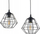 Lampë varëse TK Lighting Diamond 6203, me 3 llampa, E27, e zezë