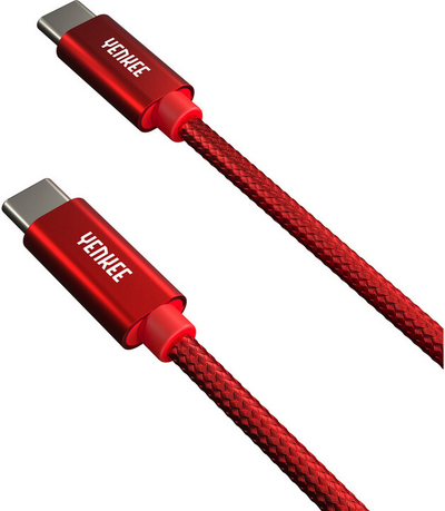 Kabllo YENKEE YCU C101 RD USB-C, 60W, 1m, e kuqe