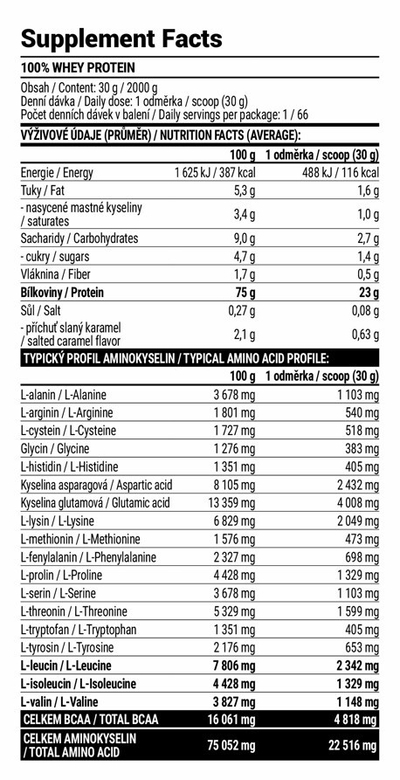 Suplemente Extrfit 100% Whey Instant Protein, Boronice, 2kg, 66 Servime