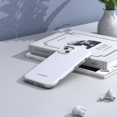 Mbështjellës telefoni Choetech për iPhone 13 mini, PC+TPU, i fortë ndaj goditjeve, i bardhë