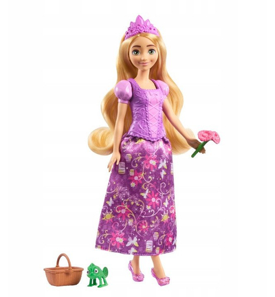 Kukull Disney Princess Rapunzel 2 in 1 Stories, me aksesorë, shumëngjyrëshe