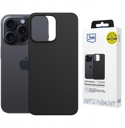 Mbulesë telefoni 3MK Hardy MagSilicone për iPhone 16 Pro, silikon, MagSafe, grafit