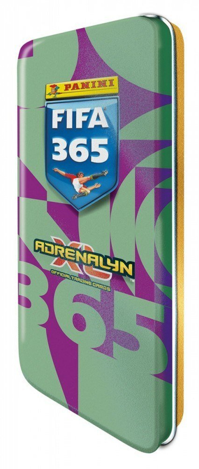 Сет за колекционирање Панини Адреналин XL FIFA 365 25/26 Pencil Tin, Momentum Gold Pack, картичка Limited Edition, повеќебојно