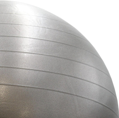 Top palestre XQMAX Gym Ball 55cm, me pompë, gri