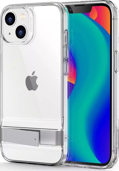 Kuti mbrojtëse ESR Metal Kickstand për iPhone 14 Plus, 6.7", transparente, me mbajtëse