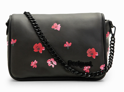 Çantë krahu për femra Desigual Bag Circa Gales, e zezë/kuqe