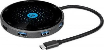 Dok USB-C Manhattan me HDMI 4K edhe karikim pa tel 60W, i zi
