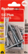 Set tiple Fischer SX Plus GCS 567833, 8x40 mm, 10 copë, gri
