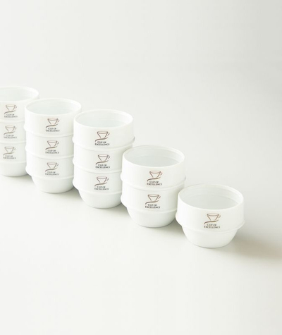Filxhan cupping Origami Cup of Excellence, 225ml, porcelan, i bardhë