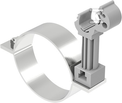 Mbajtëse për gyp uji Elko-Bis NI 64.10/P, fi 100mm, metal plastike, gri