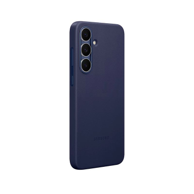 Mbrojtëse telefoni Samsung Kindsuit për Galaxy S25 FE, imitim lëkure, blu Mystic Blue