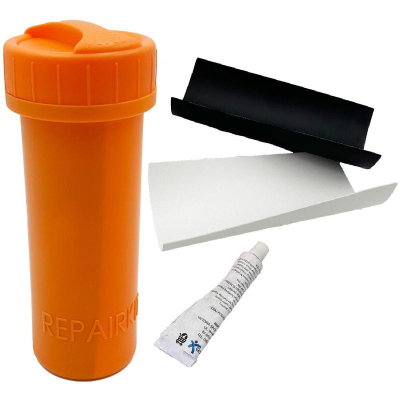 Set riparimi Enero për SUP edhe kajak, arna PVC, ngjitës, kuti portokalli