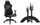 Karrige gaming SENSE7 Spellcaster, material tekstili, mbështetëse krahësh të rregullueshme, gri e zezë