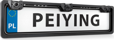 Kamerë kthimi për makinë PeiYing LEC-PY0105P, me xhiroskop dhe sensor parkimi, e zezë