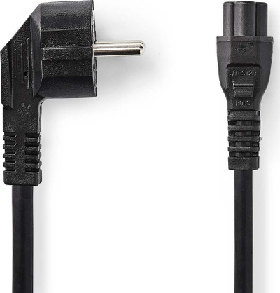 Kabllo rryme Nedis, IEC-320-C5, 2m, e zezë