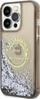 Kllausë telefoni Karl Lagerfeld Liquid Glitter RSG, për iPhone 14 Pro Max, transparente me korniza të zeza