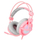 Слушалки за гејминг Sades A6, 40mm, USB, розови