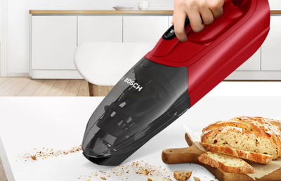 Fshesë në këmbë Bosch Readyy'y BBHF214R, pa kabllo, 2 në 1, e kuqe