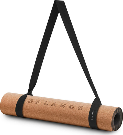 Dyshek yoga Cork and Rubber Balance Naturale, tapë edhe gomë, ngjyrë natyrale