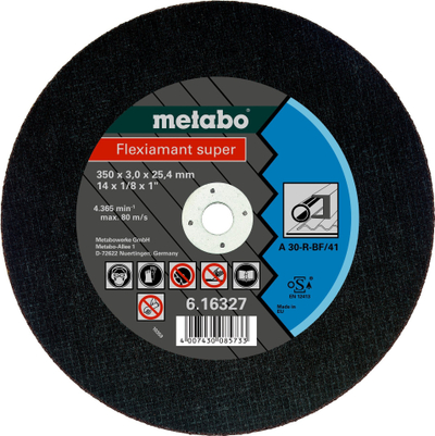 Set me disqe prerës Metabo 616327000, 350mm, 3mm, 10 copë