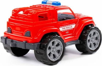 Makine lodër zjarrfikëse Polesie Legion Fire Jeep, 37 cm, plastike, e kuqe