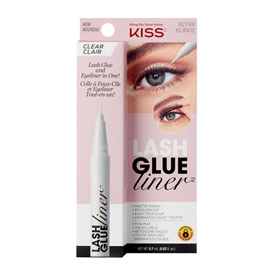 Ngjitës për qerpikë Kiss Liner Clear, 0.7 ml