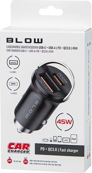 Karikues veture G50d, USB dhe USB C, 45W, i zi