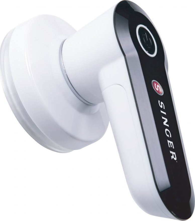 Heqës puplash Singer Fabric Shaver, tehë çelik inox, me bateri AAA, i bardhë e zi