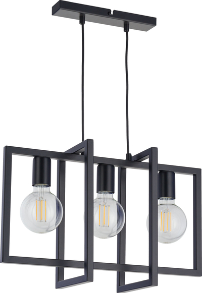 Llambadar varëse Sigma Eden III, 3 llampa, metal, i zi
