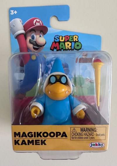 Figurë lodër Super Mario Magikoopa Kamek, 2.5\", 6 cm, blu