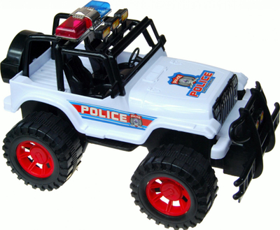 Makine lodër policie off-road MEGA CREATIVE 481959, Euro Trade, plastike, e bardhë