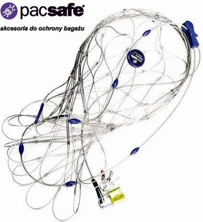 Rrjetë sigurie për bagazhe Pacsafe 120L PPA10190999, 75–120L, çelik, gri