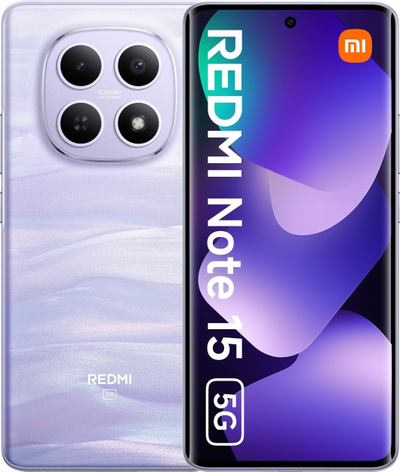 Телефон Xiaomi Redmi Note 15 5G, 6.77\", AMOLED, во виолетова боја