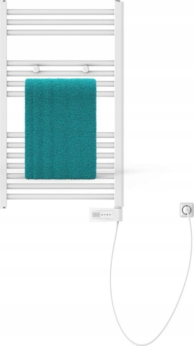 Radiator banjoje EISL me timer, 300W, 80x50x15 cm, i bardhë