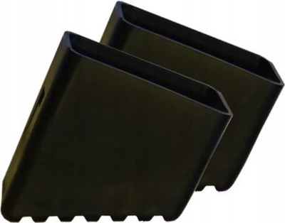 Kapak këmbësh shkalle Krause Monto 211415, 33 x 20mm, plastikë, të zinj