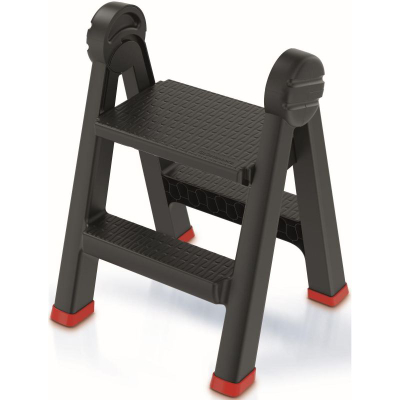 Shkallë palos Kistenberg Titan KLD4565, plastike, 2 shkallë, e zezë
