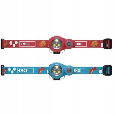 Fener koke për fëmijë EMOS Dino P3540, 3x LED, IP44, blu
