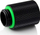 Zgjatës uji Bitspower Touchaqua 20mm, G1/4 mashkull femër, set 2 copë, i zi