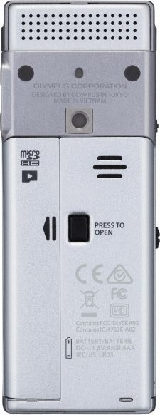 Дигитален регистратор Olympus DM-720, вградена меморија, со микрофон ME-3, сребрен
