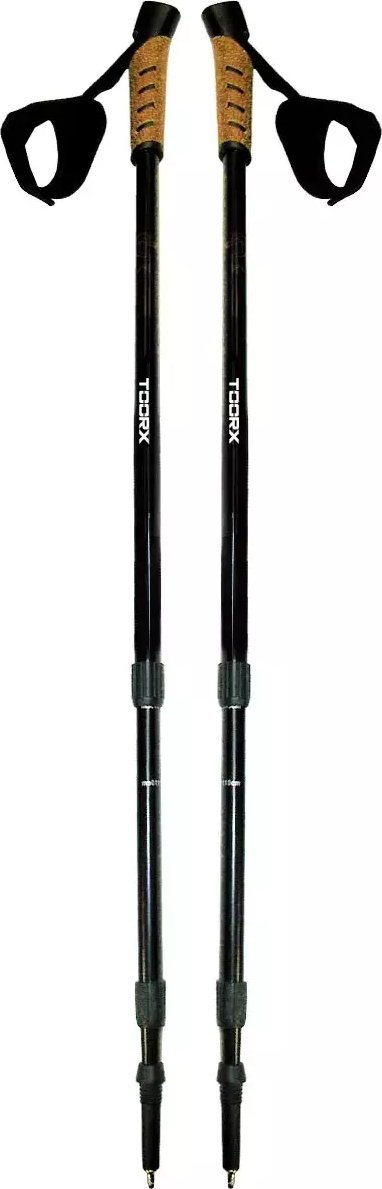 Shkopinj Nordic Walking TOORX AHF-084, teleskopikë 65-135cm, majë çeliku tungsten