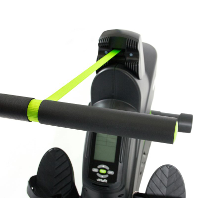 Makinë varkarie VirtuFit Ergometer Rowing Trainer Semi-Pro, me rezistencë që e rregullon vetë, me kompjuter trajnimi, e zezë