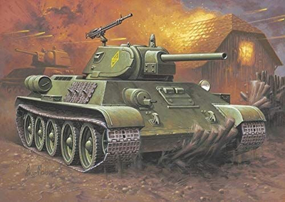 Model tanku Revell T 34 76 Model 1940, shkalla 1:76, set montimi, shumëngjyrësh