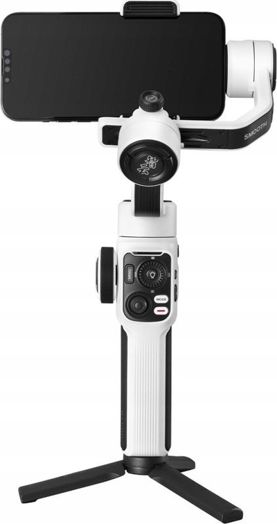 Stabilizues telefoni Zhiyun Smooth 5S Combo, me 3 akse, me tripod, i bardhë