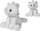 Lodër pelushi Simba Disney The Aristocats Marie, 25cm, e bardhë