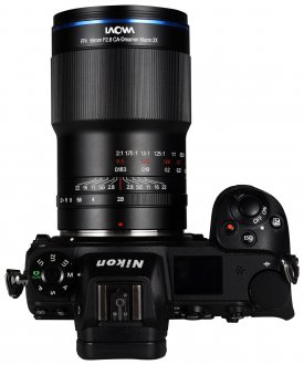 Objektiv Laowa 58mm f/2.8 2x Ultra Macro APO për Nikon Z, full frame, i zi