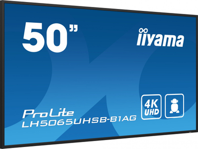 Ekran signage Iiyama LH5065UHSB-B1AG, 50", 4K Ultra HD, 800 cd/m², i zi