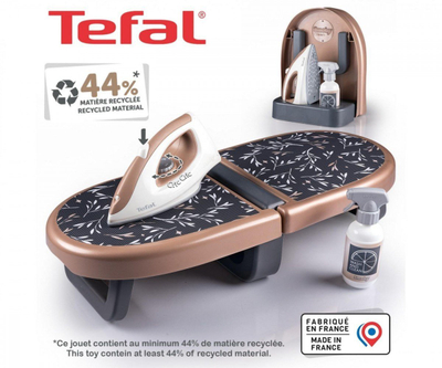 Dërrasë hekurosjeje lodër Smoby Tefal, e palosshme, me hekur lodër, shumëngjyrëshe
